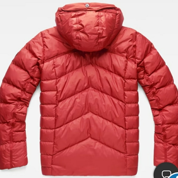 G-Star Raw Red Puffer Down Jacket - Picture 9 of 9
